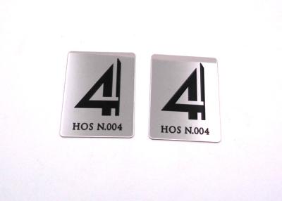 China Adhesive Metal Sign Plates Steel Tags Labels Etched With Heat Resistant for sale