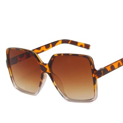 China Best Selling Fashion Sunglasses Oversized Colorful Leopard Design Big Frame Eyewear Sunglasses for sale