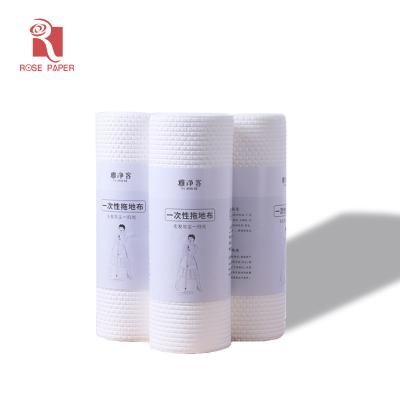 China Sustainable Disposable Non Woven Floor Dry Mop Electrostatic Cloth Floor Cleaning Wet Wipes for sale