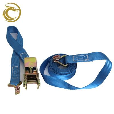 China Standard EB25004 Polyester Ratchet Link Down Lashing Belt Strap For Cargo Ratchet Link Down Strap for sale