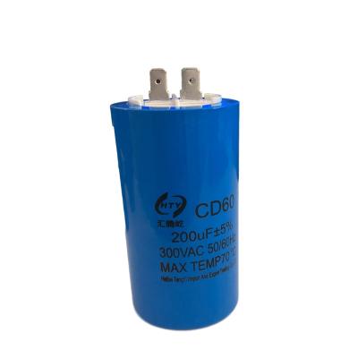 China Electric Machinery CD60 200UF AC Motor Starting Capacitor for sale