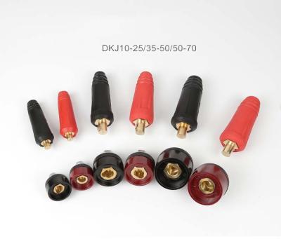 China Commercial High Quality Welded Quick Plug And Socket Cable Connector DJK 10-25 25-50 Welding Machine Fittings for sale