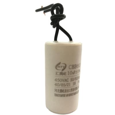 China High Quality Durable Air Conditioning Washing Machine Capacitor Cbb60 High Voltage Washing Machine Capacitor for sale