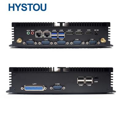 China For Industrial PC I7 8550U Min Tiny Itx Oem Fanless Mini Computer from Game HYSTOU H4 le mini for sale