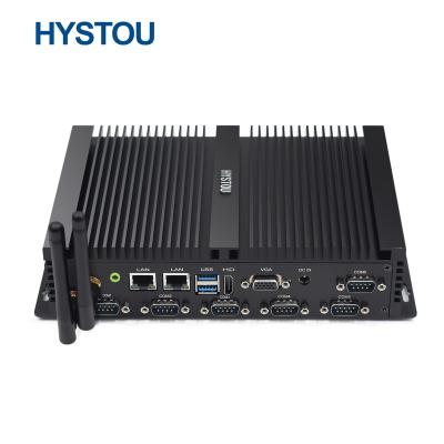 China HYSTOU Mini Alloy PC Factory Computer POS Machine J4125 RS232 RS485 Aluminum Server Embedded Industrial Mini PC for sale