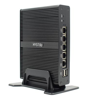 China HYSTOU J1900 Alloy Industrial PC Aluminum Server Mini DRR3 RAM Firewall Pfsense with LAN 4 for sale