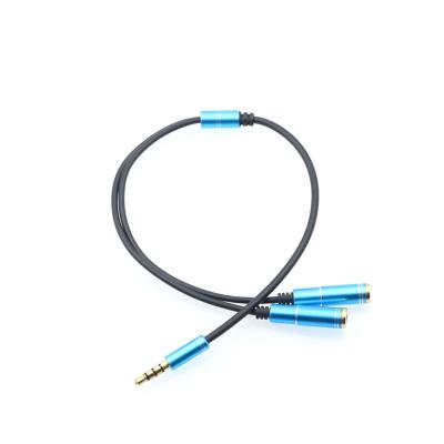 China COMPUTER earphone microphone splitter audio adapter one point two two-in-one laptop headset the conversion line for sale