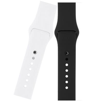 China wholesale applicable iwatch 6 strap sports, 100pc/lot solid color silicone men and women 5 4 3 strap spot opp bag 38/40mm for sale