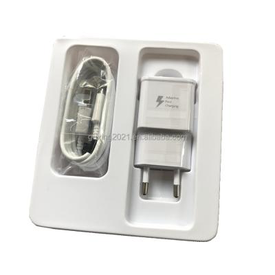 China High Quality Mobile Phone EU USA Plug For Galaxy S6 S8 Quick Charge+ Cable 1.2m 9V 1.67A With Micro USB Cable In Box for sale