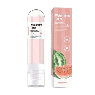 China OEM Nourishing Face Care Build Up Whitening Hyaluronic Acid Watermelon Water Toner Skin Care for sale