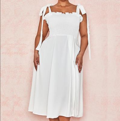 China OEM/ODM Anti-Static Fat Ladies Plus Size Summer Dress Women Large Size Dresses for sale