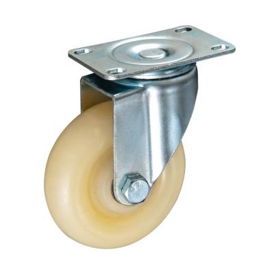 China Manufacturer Wholesale Semi-pneumatic Caster Wheels 230 series white pp swivel industrial caster wheels with brake for sale