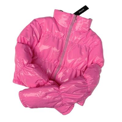 China Wholesale Waterproof Warm Thick Long Sleeve Stripper Down Jacket Coat Crop Bubble Coated Winter Coat For Women Ladies for sale