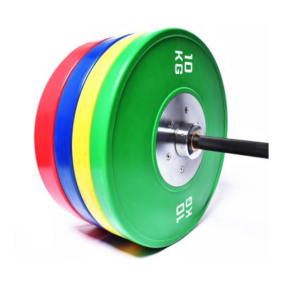 China Durable Hot Sale Colorfast Sports Supplies HOME Gym Fitness Tool Bumper Plates Athletics Rubber Weightlifting Bumper Plates for sale