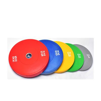 China Durable Classic Universal Competition Model Weightlifting Style Resilient Plates Color Rubber Weight For Match for sale