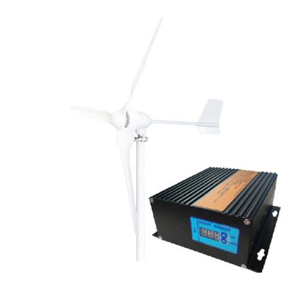 China 3KW Horizontal Axis Wind Turbine 48V Off-grid Wind Power Generation System With MPPT Controller LED Display B1-3KW for sale