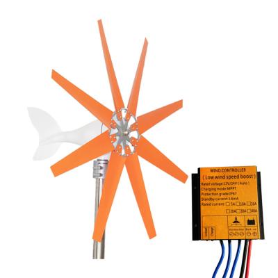 China 600W Horizontal Axis Wind Turbine 12V/24V Off-grid Wind Power Generation System With MPPT Controller A5-600W for sale