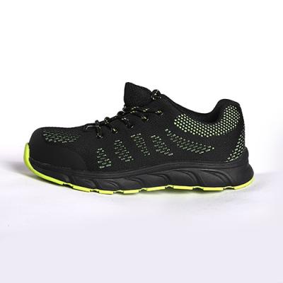 China Fashion Fly Knit Safety Shoes Metal Eyelets Men Safety Shoes for sale