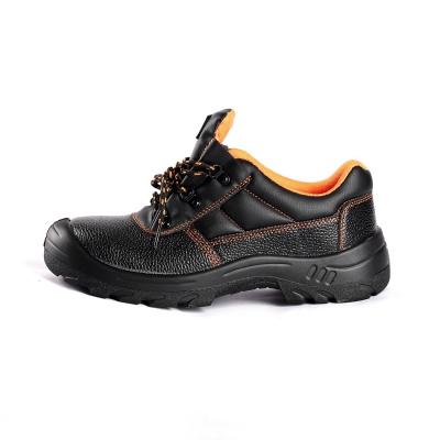 China Black Leather Ultimate Protection Support Sport Safety Shoes Comfortable Lace Up PU Sole for sale