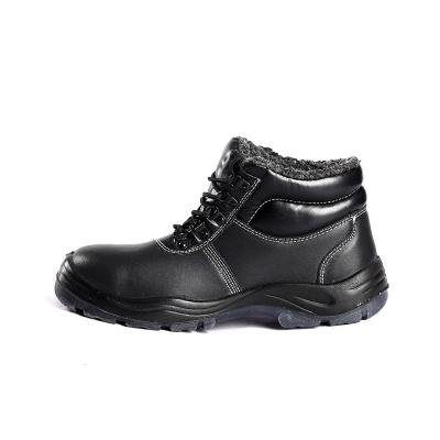 China SHENGJIE Best Steel Toe Steel Plate Leather Fleece Lined Comfortable Work Mans Safety Shoes for sale