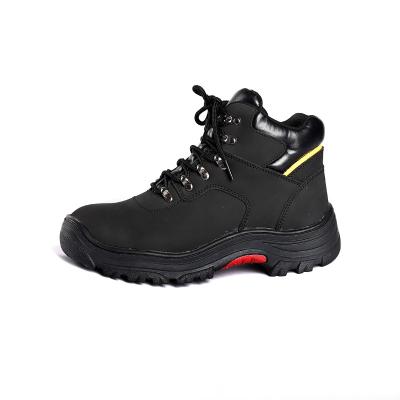 China Anti Static Genuine Leather Work Anti Puncture Anti Smashing Boots Steel Toe Steel Plate Safety Shoes for sale