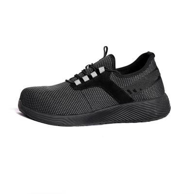 China Shock Absorption Function Fly Knit Breathable Shoe with Lace-up and EVA Insole Material S3 Safety Shoes for sale