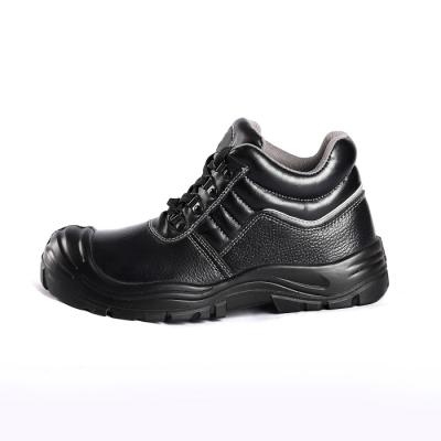 China Embossed Genuine Leather Factory Steel Toe Safe Metal Protection OEM Worker Man Women Safety Shoes for sale