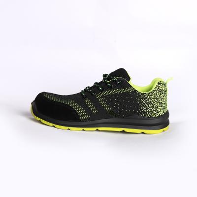 China Shock Absorption Function Fly Knit Breathable Shoe with Lace-up and EVA Insole Material S3 Safety Shoes for sale