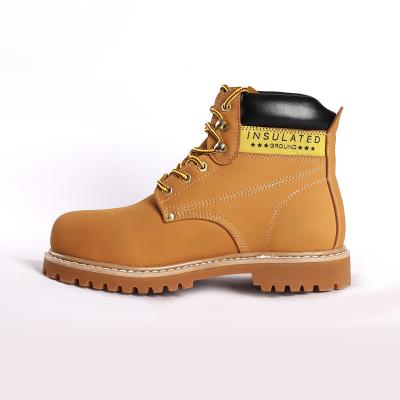 China Material superior de couro de vaca Nubuck respirável Sapatos de segurança Goodyear Welt com fecho de renda à venda