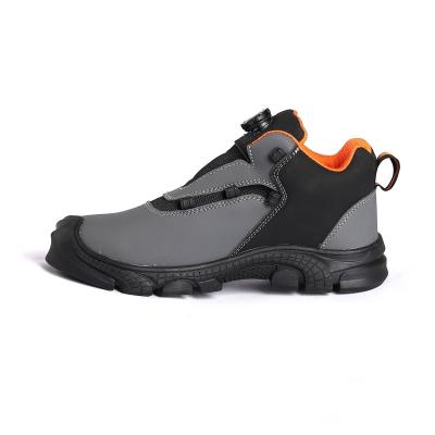 China Work Shoes S3 Industrial Work Recommended Microfiber Leather Upper with Metal Eyelets Safety Boots for sale