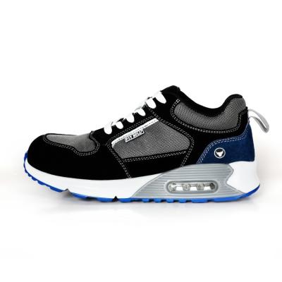 China Factory Sports Construction Workers Cement With Comfortable EVA Insole And Mesh Upper Safety Shoes for sale
