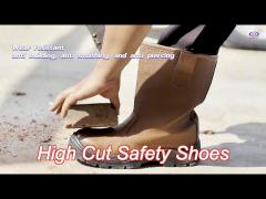 brown high cut work boots heavy duty work long lasting man safety shoes eu 36-47