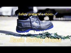 mesh metal leather pu sole steel toe protection brand work safety black non slip shoes