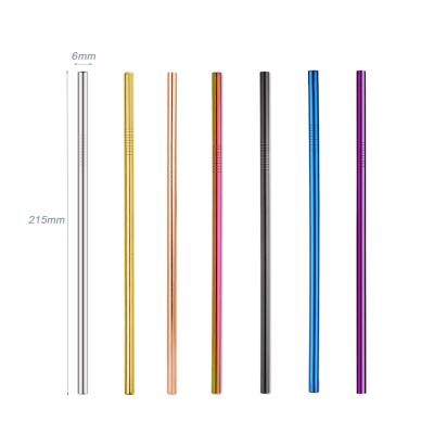 China Sustainable Wholesale 8.5 10.5 Inch Drinking Reusable Stainless Steel Straws for sale