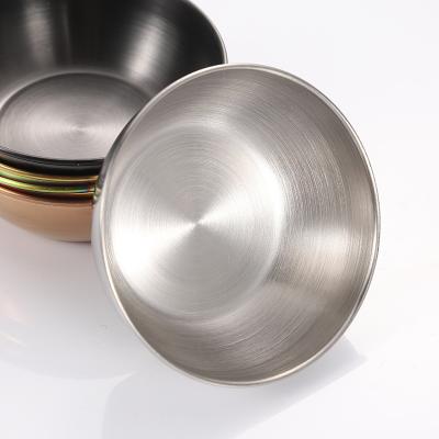 China Sustainable Stainless Steel Sauce Bowls Round Dishes Mini Saucers Dishes Sushi Dipping Flavoring Innards for sale