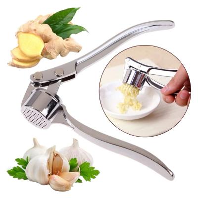 China Sustainable Garlic Press Garlic Kitchen Cutting Chopped Crusher Stainless Steel Tight Garlic Press for sale