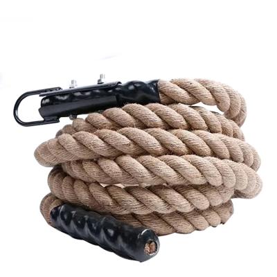 China Hot Selling Home Use Gym Fitness Exercise Jute Polyester Weighted Trainer Battle Rope for sale