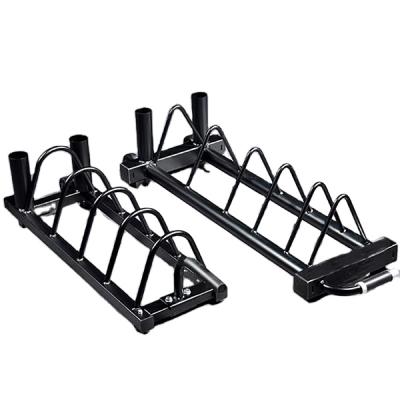 China Commercial Wholesale Movable Barbell Plate Weight Bumper Rack Fitness Bumper Plate Rack for sale