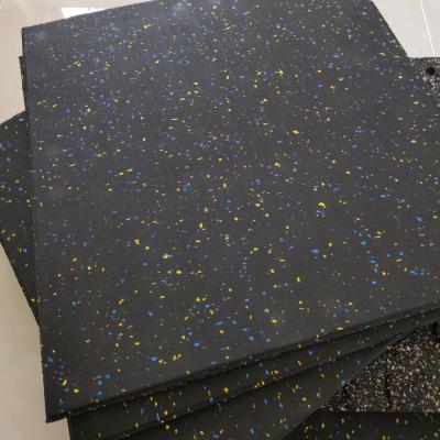 China Rubber Compound Puzzle Mat 50mm Puzzle Gym Floor Tiles Aerobic Training Rubber Mats Mat Shock Reduction for sale