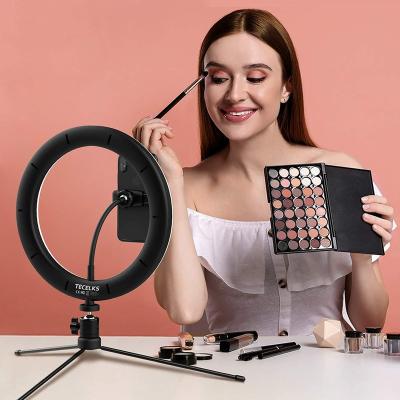 China Photography tiktok Desktop Photographic Selfie Ring Light USB Stand Led Circle Selfie Lights Tripod Lamp For Blogger Makeup Lighting for sale