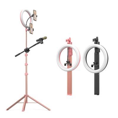 China WONEW Photography 10 Inch Selfie Ring Light with Phone Holder Tripod Stand USB Ring Lamp Light for Photography Youtube Video Makeup Live for sale