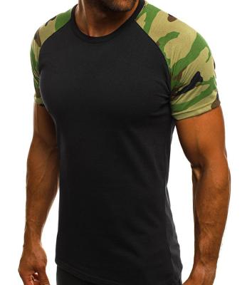 China QUICK DRY High Quality Casual Custom Sportswear Camouflage Slim Fit Men's Slim Fit Gym Training Jogging T-Shirt for sale