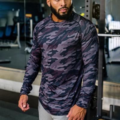 China QUICK DRY Light Weight Men's Full Sleeves T-shirt Crew Neck Gym T-Shirt for sale