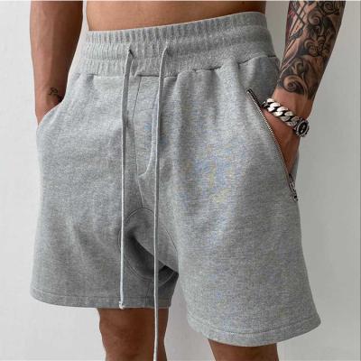 China QUICK DRY High Quality Mens Cotton Shorts Gym Running Short Mens Jogger Shorts With Zipper Pockets for sale