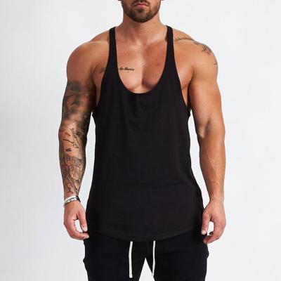 China 2021 Hot Selling Mens Cotton Smooth Tank Top Bodybuilding Fitness Singlets QUICK DRY For Men for sale