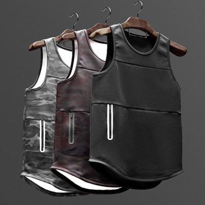 China Wholesale QUICK DRY Quick Dry Tank Top Polyester Gym Wear Fitness Clothing Singlets For Men for sale