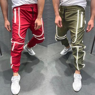 China Wholesale New Design QUICK DRY Hombre Pants Fashionable Men's Pants Night Running Reflective Pants for sale