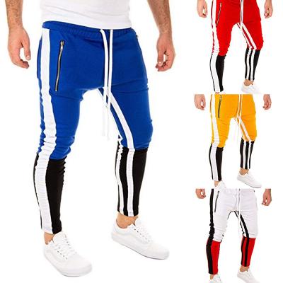 China Wholesale Fitness QUICK DRY Splices Jogger Track Pants Slim Fit Mens Gym Casual Custom Logo Pants Men's Jogging Pants for sale