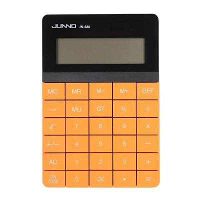 China Colorful Dual Screen Universal Purpose Children Calculator Power 12 Digit Calculator Solar Printing Student Calculator for sale