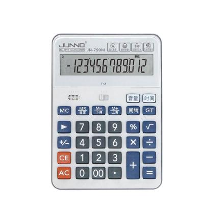 China Sola Convenient Standard Functional Desktop Calculator and AA Battery Dual Power Logo Electronic Custom Calculator for sale